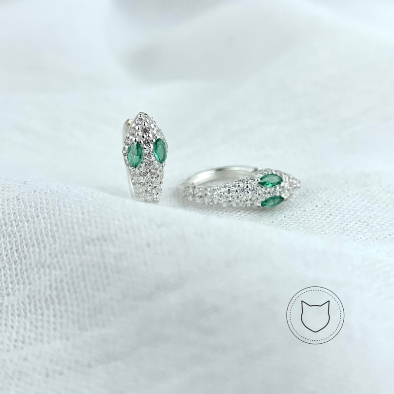 ​ARGOLLAS DE PLATA 925 Y CRISTALES AG1344L25