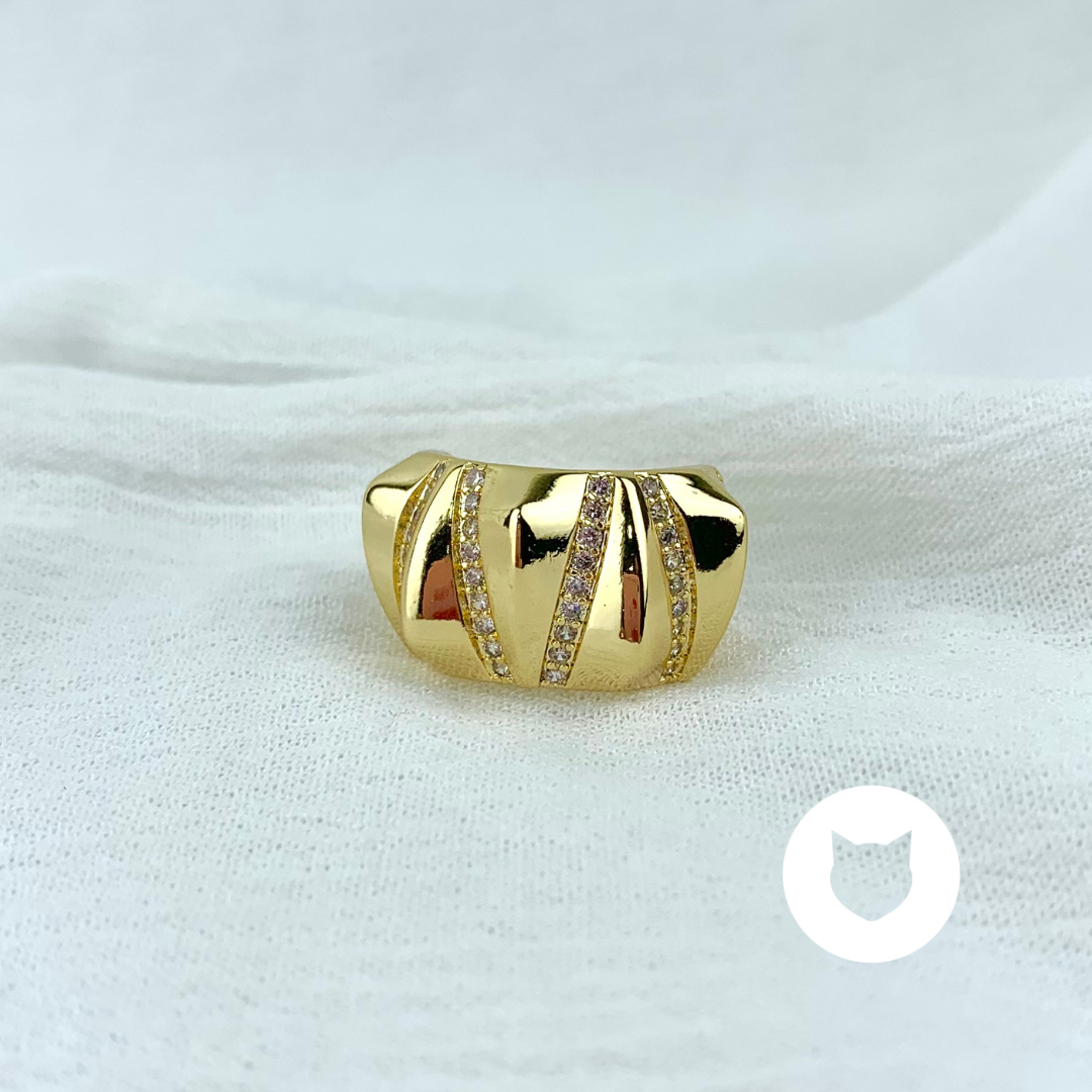 ANILLO DE BAÑO DE ORO Y CRISTALES AN3340G31