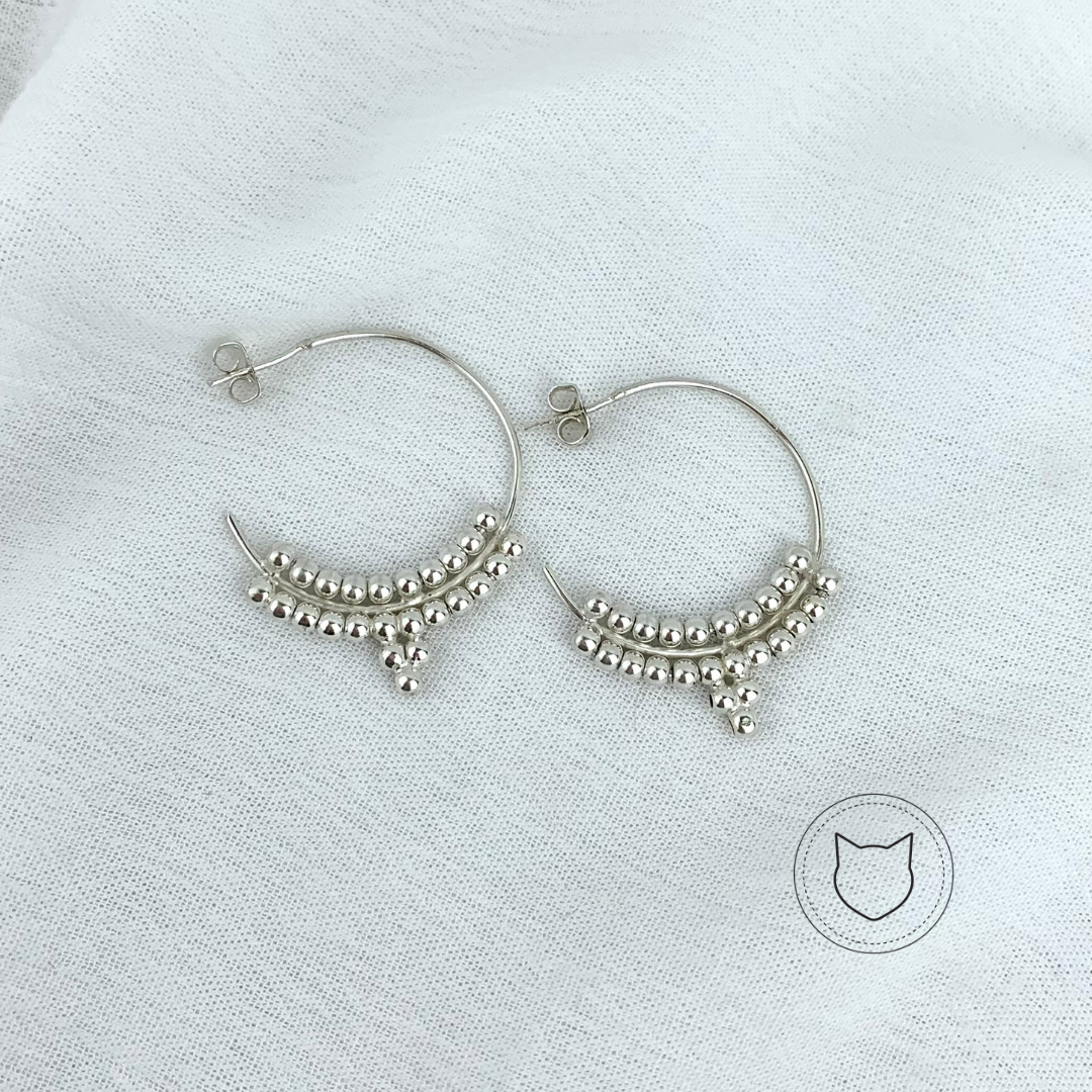 ARGOLLAS REDONDAS DE PLATA 925 AG0397M38