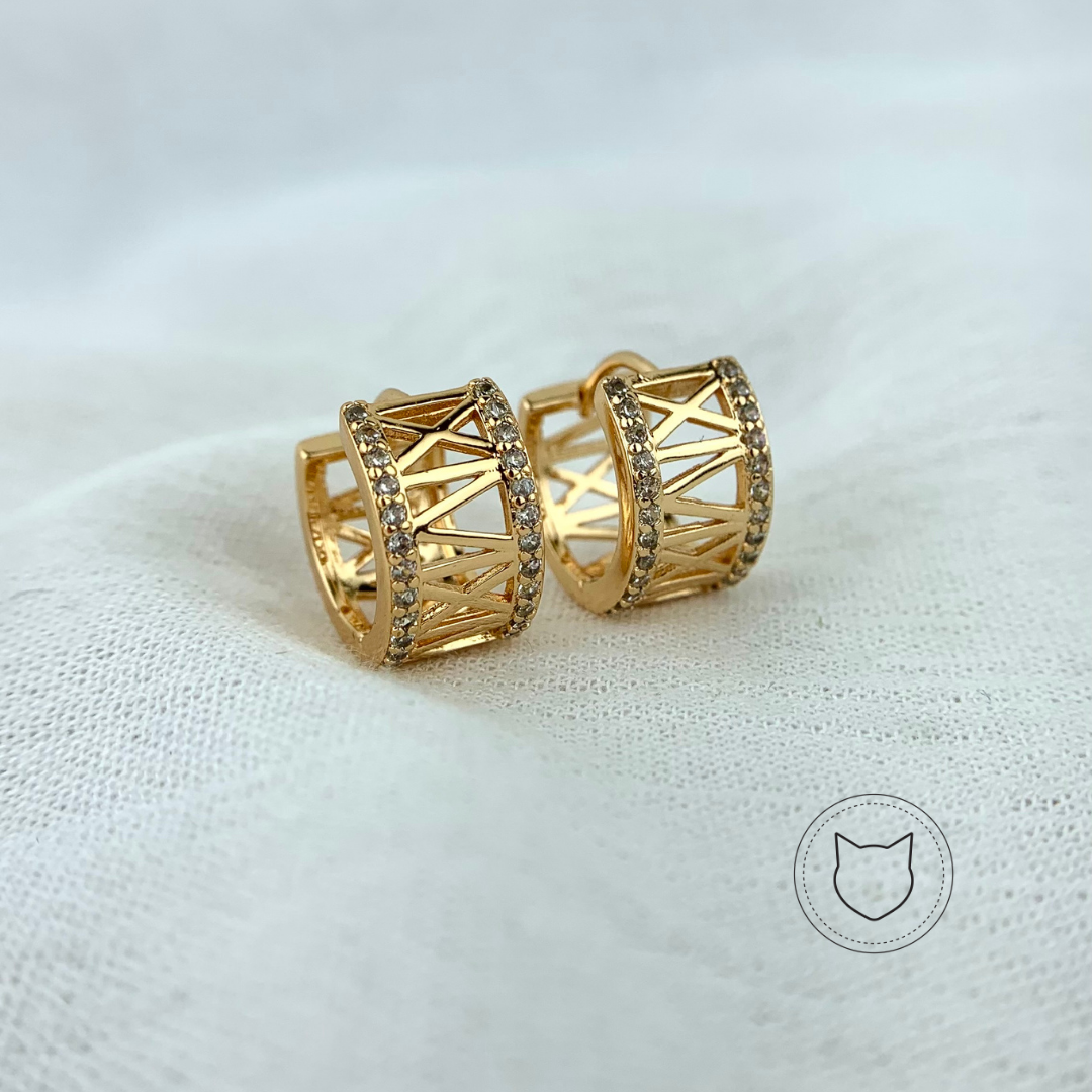 ARGOLLAS DE BAÑO DE ORO Y CRISTALES AG0967G32