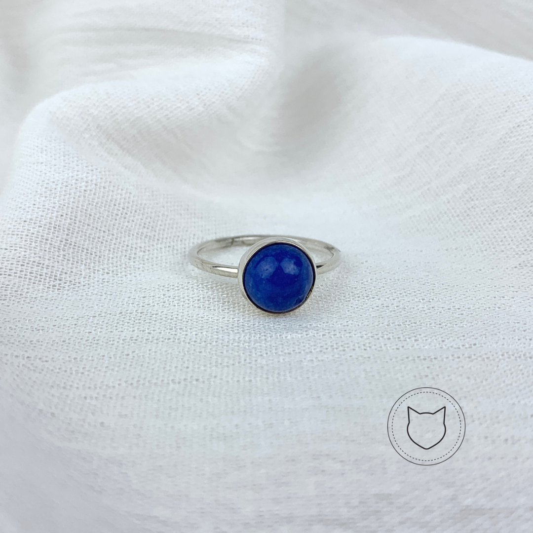 ANILLO DE PLATA 925 Y LAPISLÁZULI TALLA 6.5 AN1003M43
