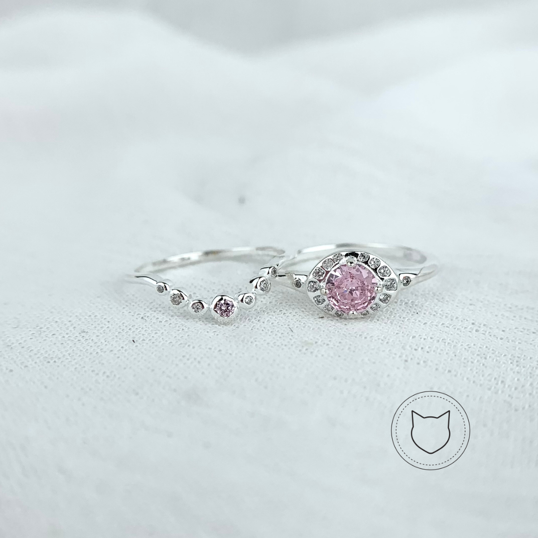ANILLO DE PLATA 925 Y CRISTALES TALLA 7 AN3175L25