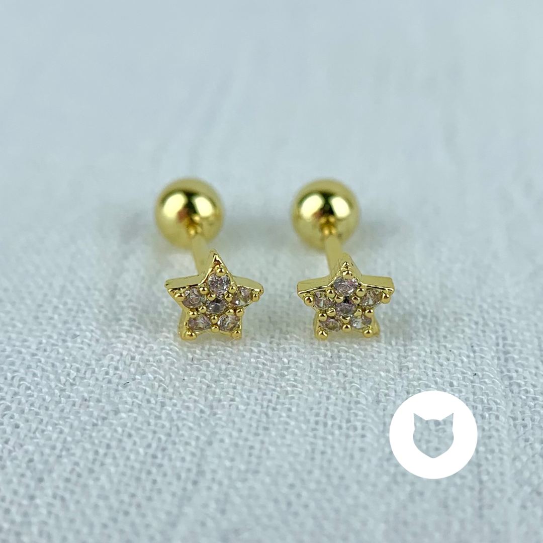 ARETES DE BAÑO DE ORO Y CRISTALES AB0424G30