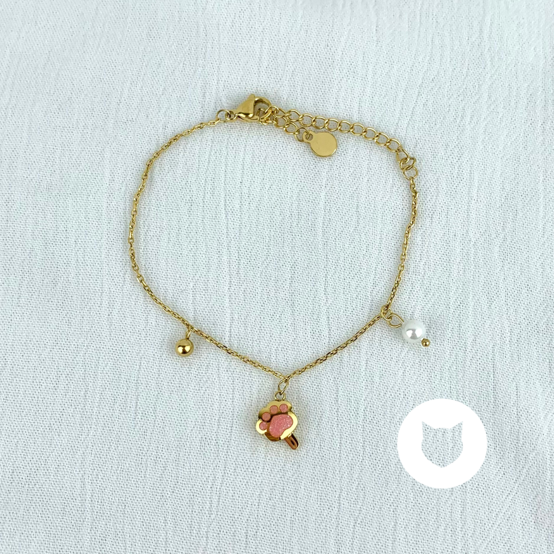 PULSERA DE ACERO INOXIDABLE Y CRISTALES PU1684G30