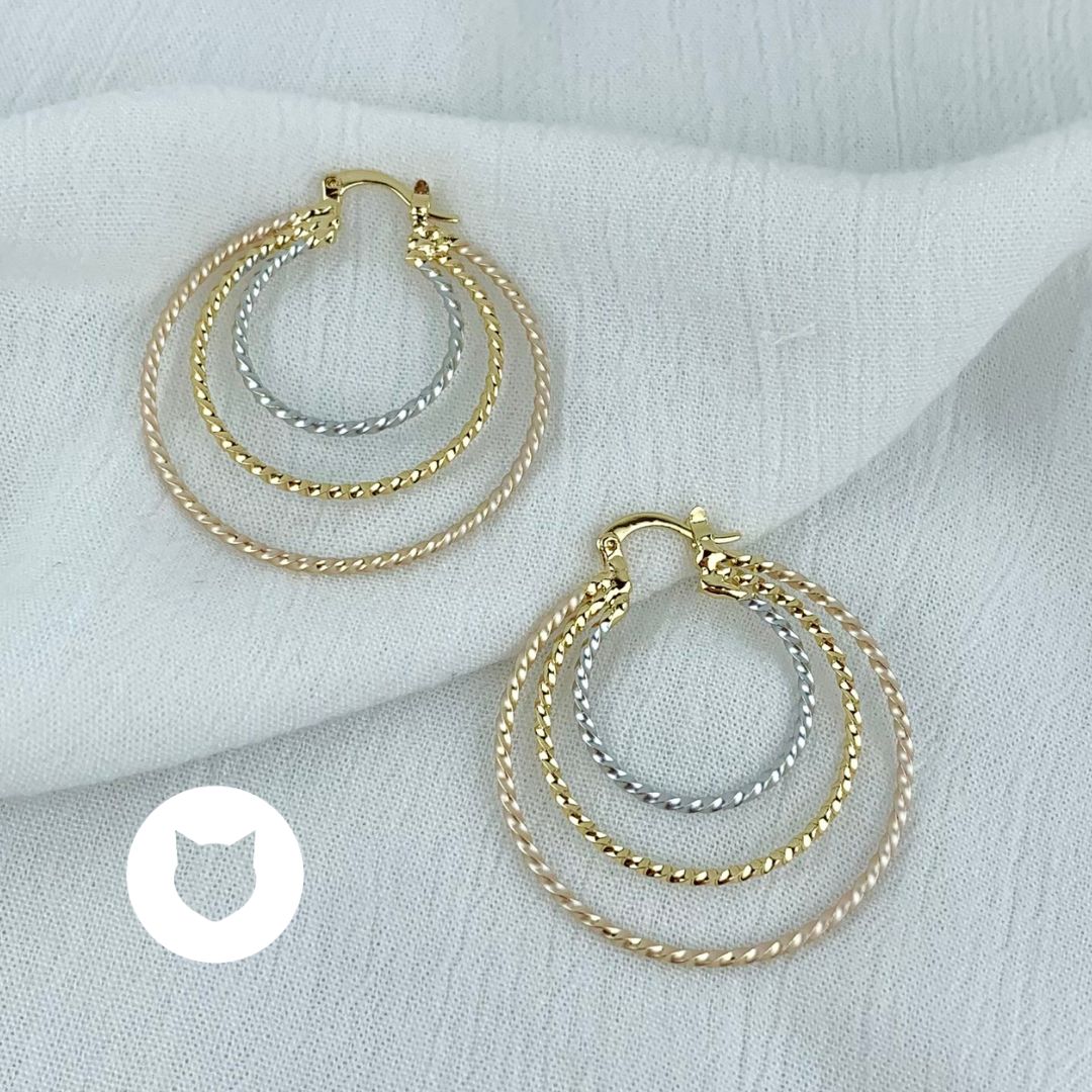 ARGOLLAS DE BAÑO DE ORO AG1488G39