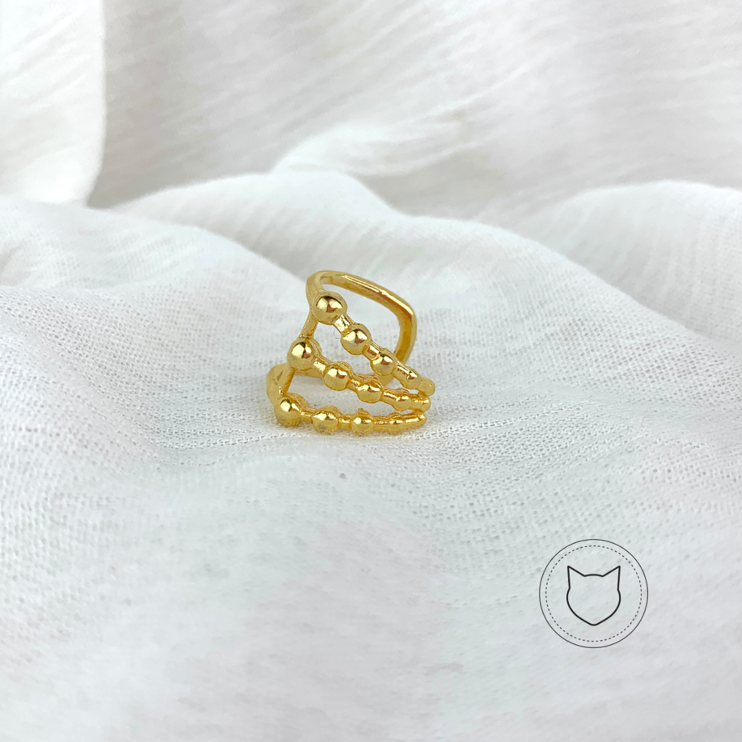 ​EARCUFF DE BAÑO DE ORO EA0050G30