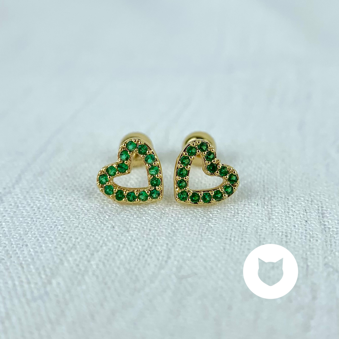 ARETES DE BAÑO DE ORO Y CRISTALES AB0423G30