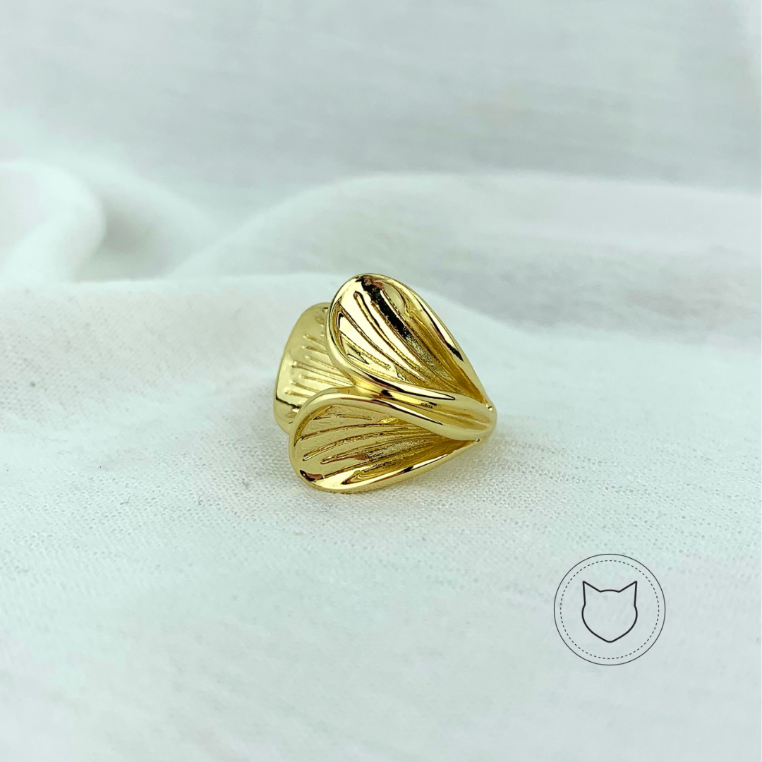 ANILLO DE BA�O DE ORO Y CRISTALES AN2900G34
