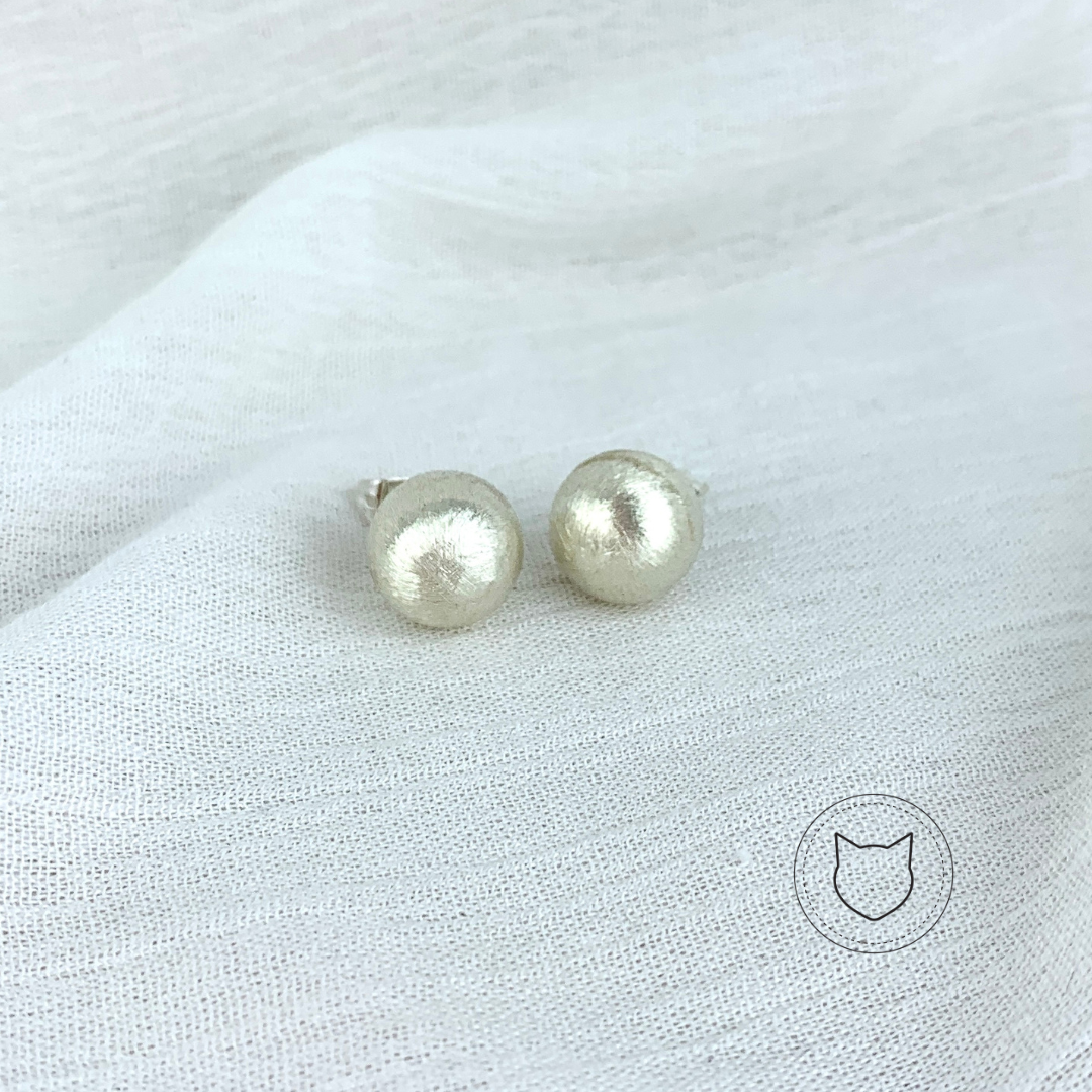ARETES DE PLATA BOLA RAYADOS AR0022M