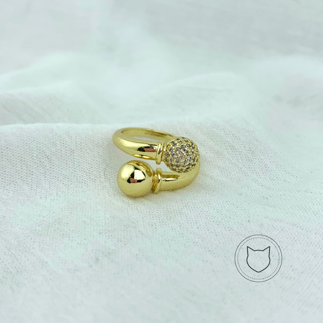 ANILLO DE BAÑO DE ORO Y CRISTALES AN2901G30