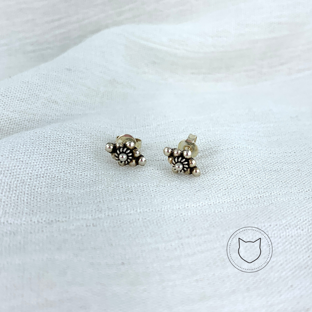 ARETES DE PLATA 925 AÑEJADA AR1139M47
