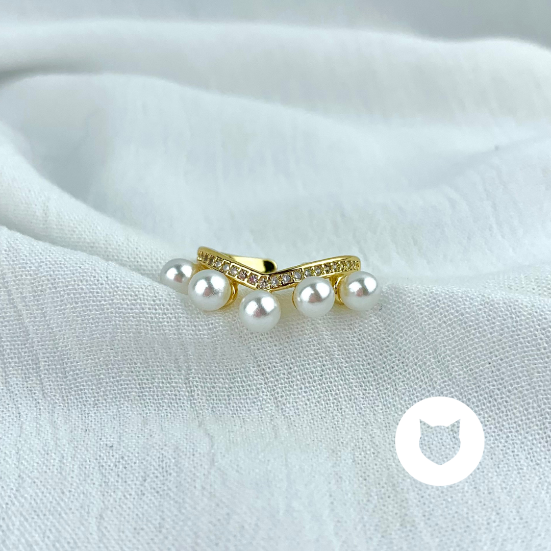ANILLO DE BAÑO DE ORO Y CRISTALES AN3421G57