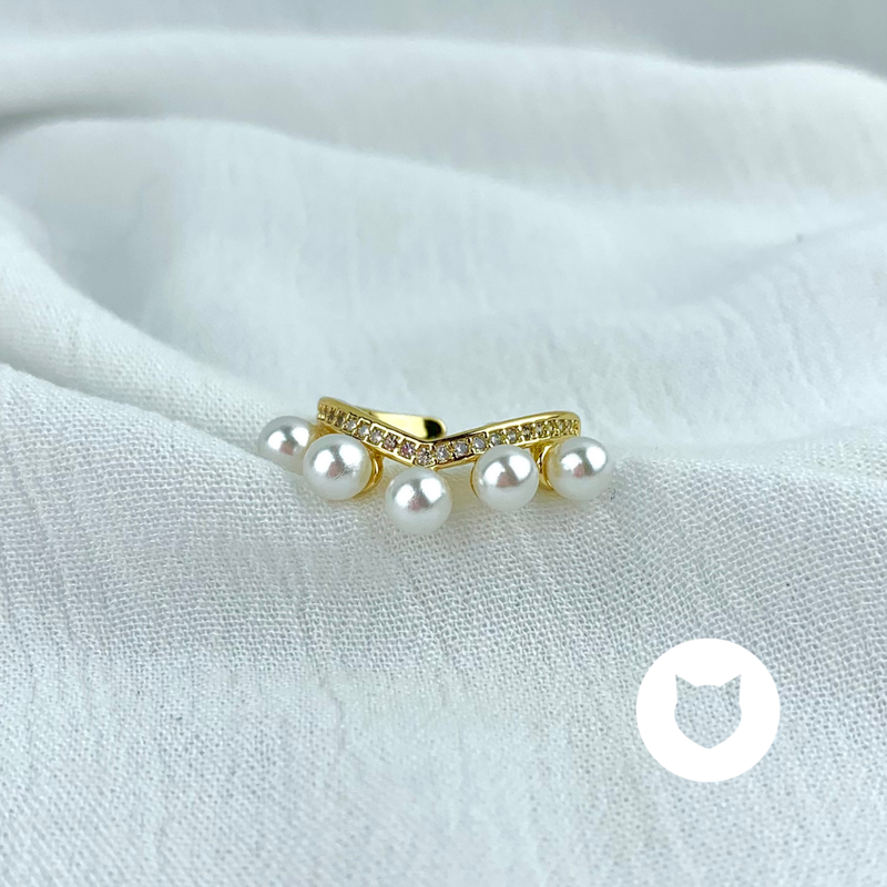 ANILLO DE BAÑO DE ORO Y CRISTALES AN3421G57