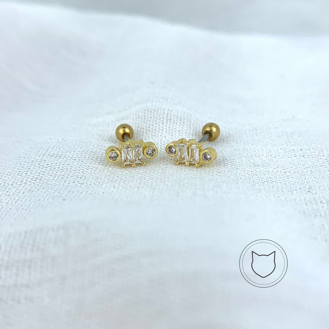 ARETES DE BAÑO DE ORO Y CRISTALES AB0115G31