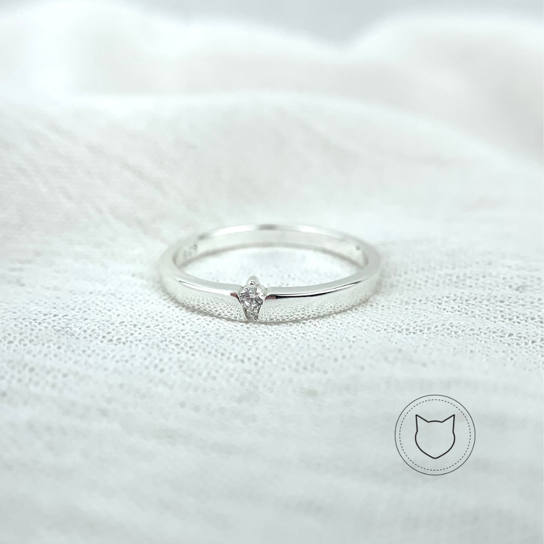 ANILLO DE PLATA 925 Y CRISTALES TALLA 5 AN2916L25