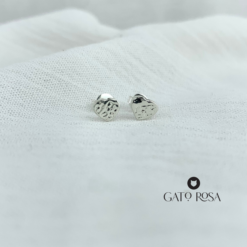 ARETES PLATA CORAZÓN AR2396M44
