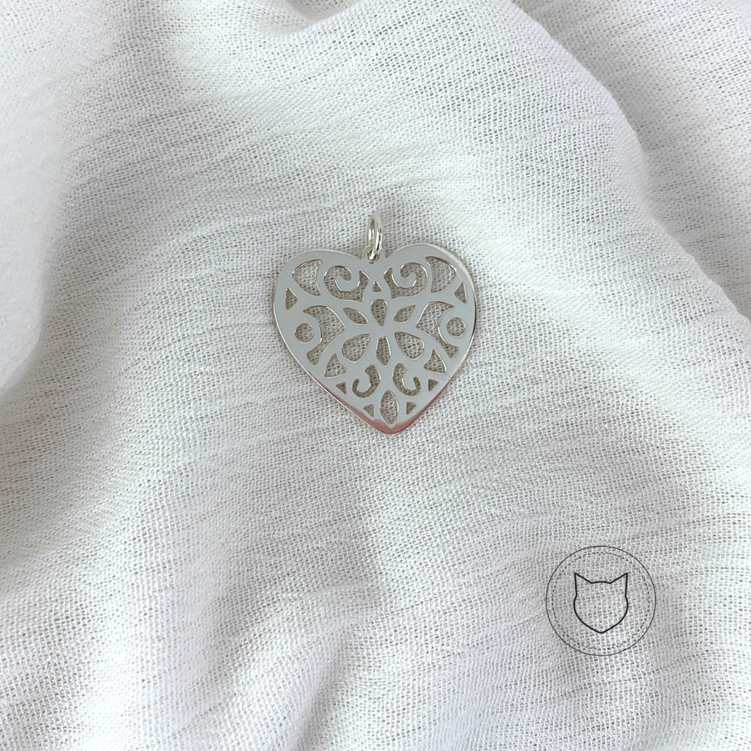 ​DIJE CORAZÓN DE PLATA 925 DI0302M40