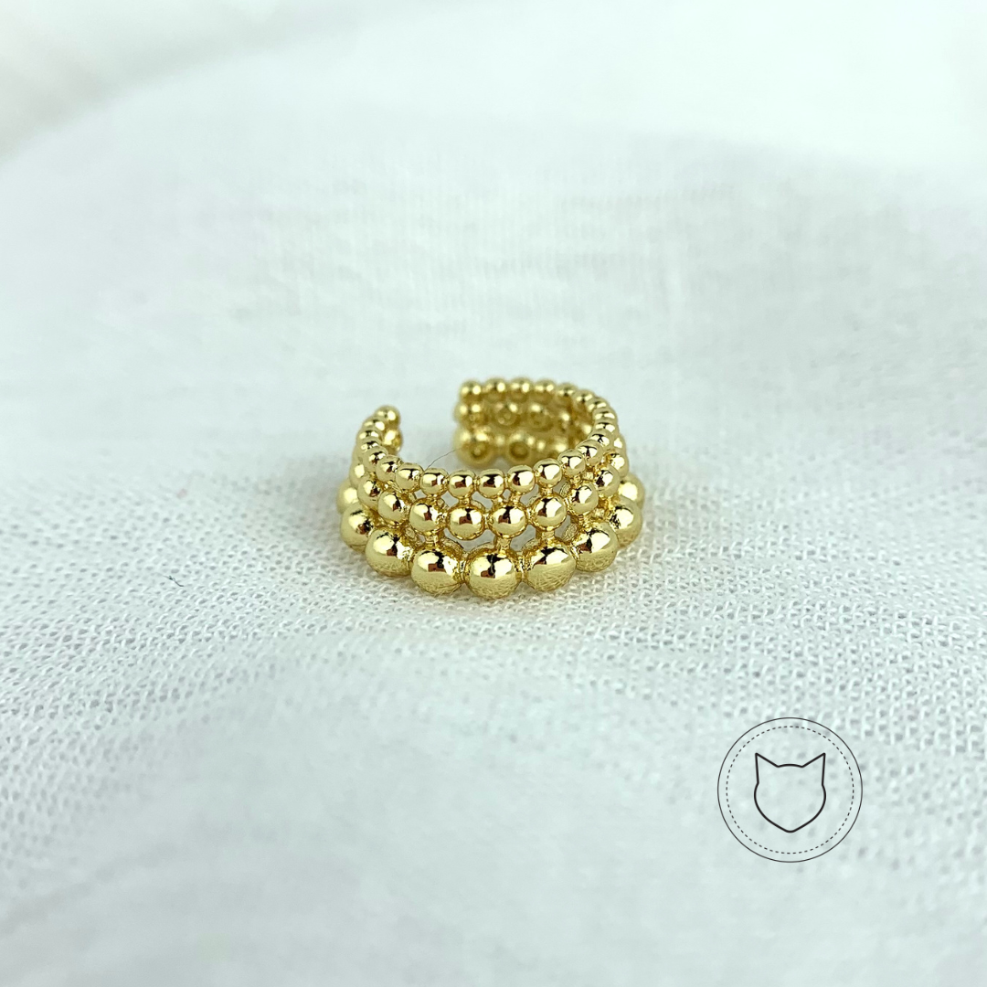 EARCUFF DE BAÑO DE ORO  EA0505G30