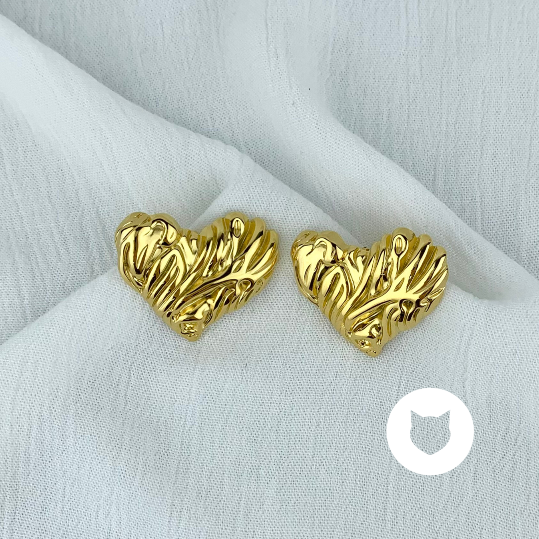 ​ARETES DE ACERO INOXIDABLE CORAZÓN AR2587G34