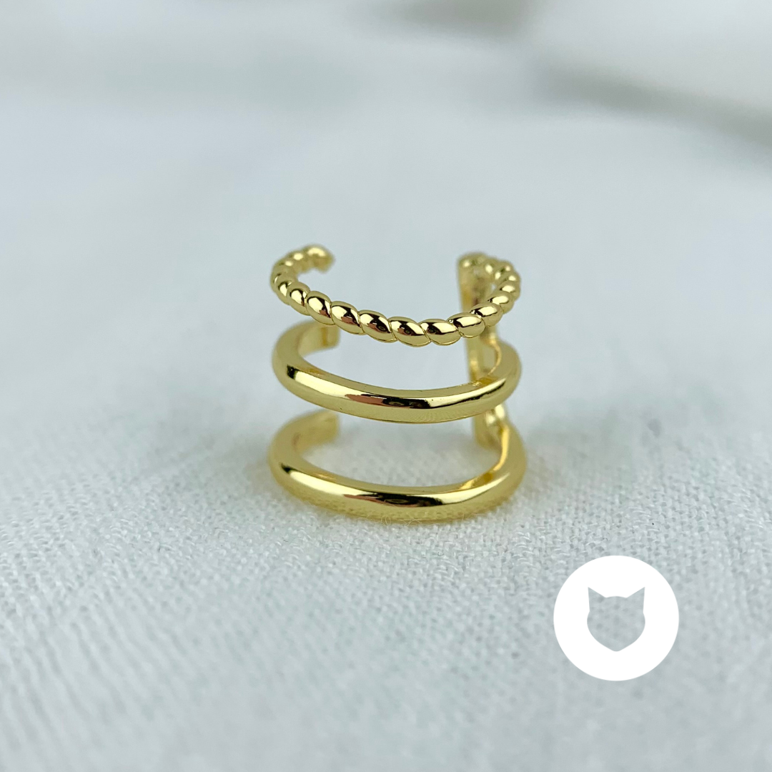 EARCUFF DE BAÑO DE ORO EA0651G45