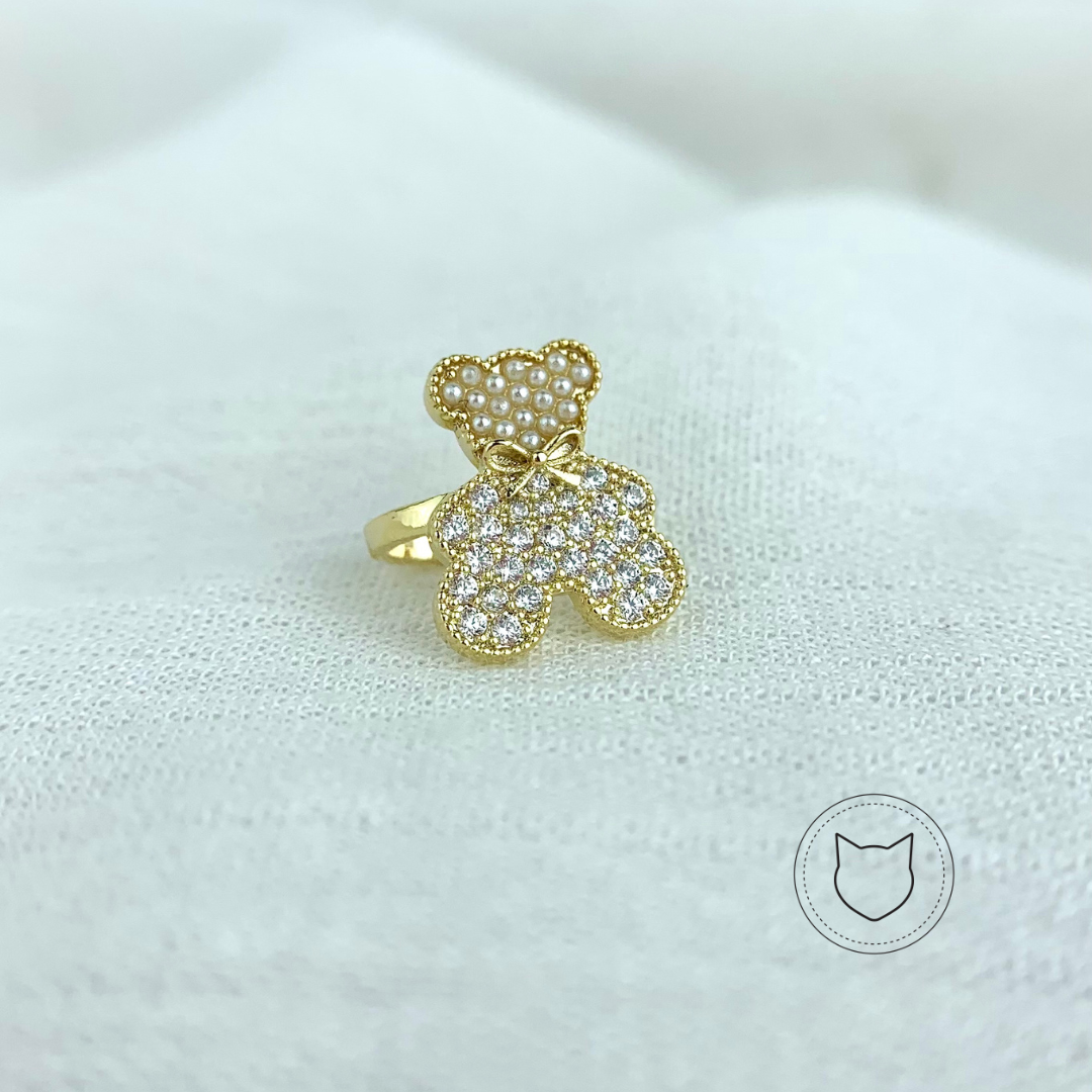 EARCUFF DE BAÑO DE ORO Y CRISTALES EA0524G30