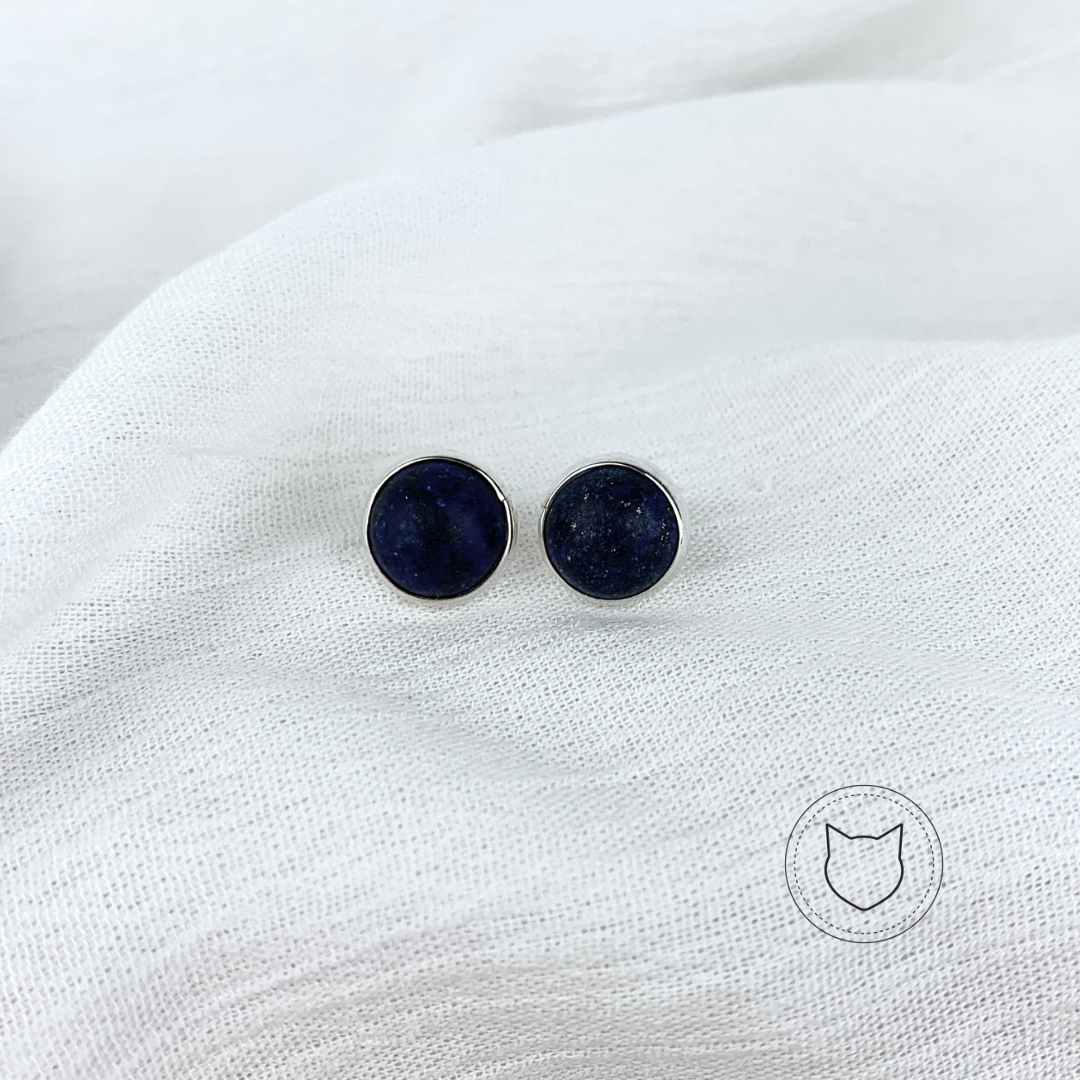 ARETES DE PLATA 925 Y LAPISLÁZULI AR0418M48