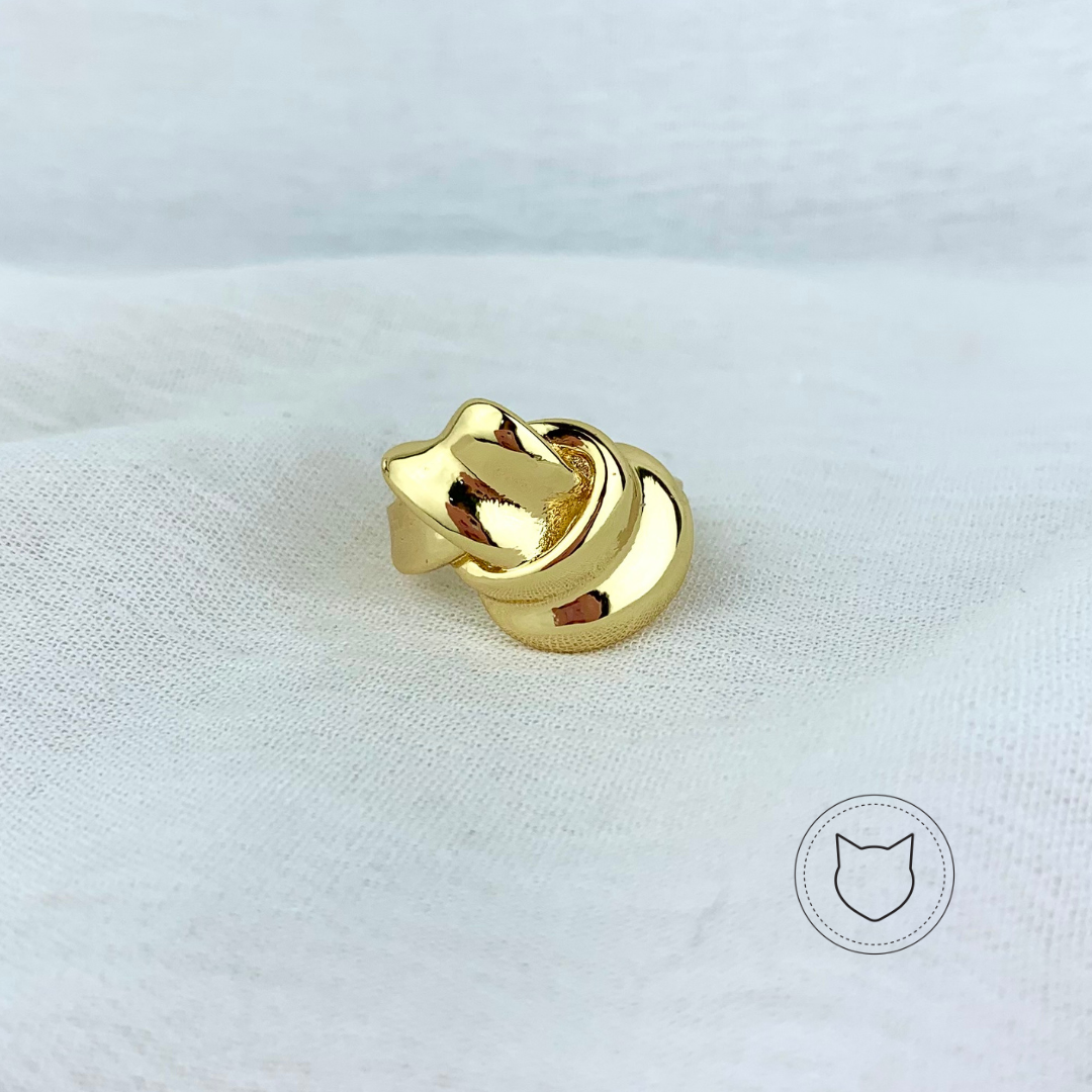 ANILLO DE BAÑO DE ORO TALLA 8 NUDO AN2233G42