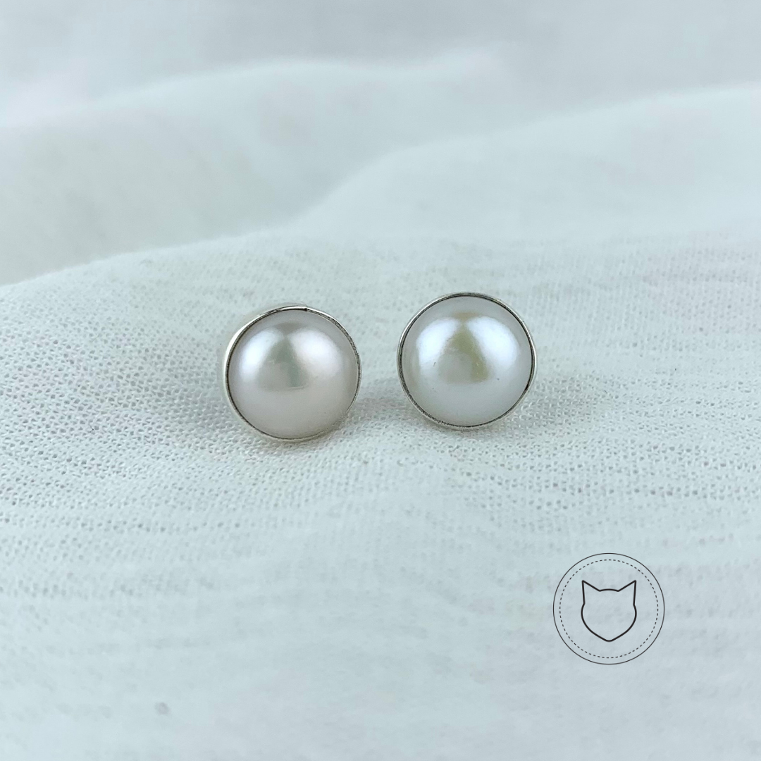 ​ARETES DE PLATA 925 Y PERLA CULTIVADA AR2075M41