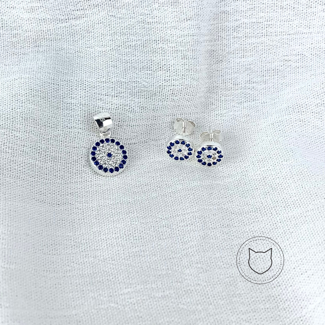 SET DE PLATA 925 Y CRISTALES SE0973L25