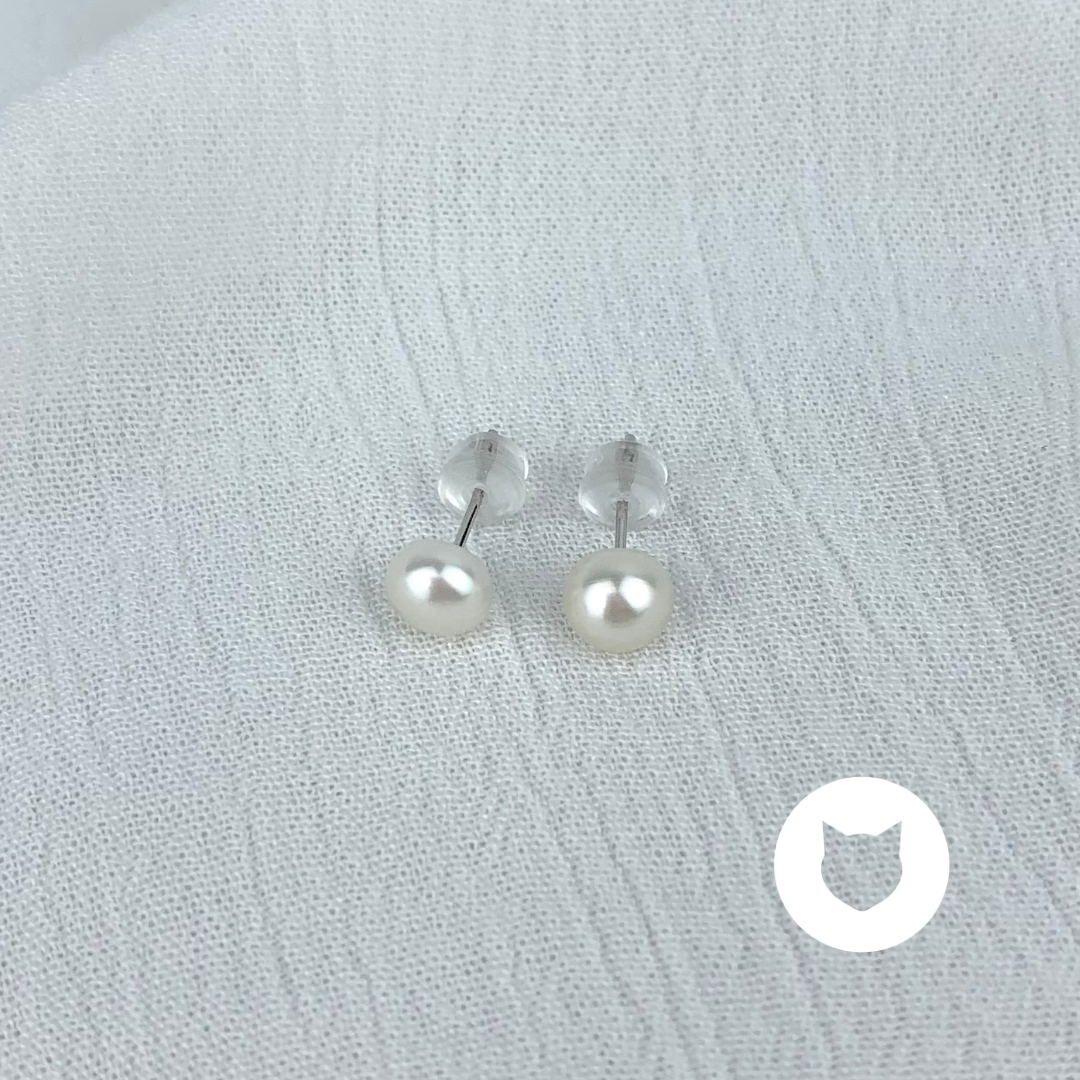 ARETES DE ACERO INOXIDABLE CON PERLA CULTIVADA AR2551G30