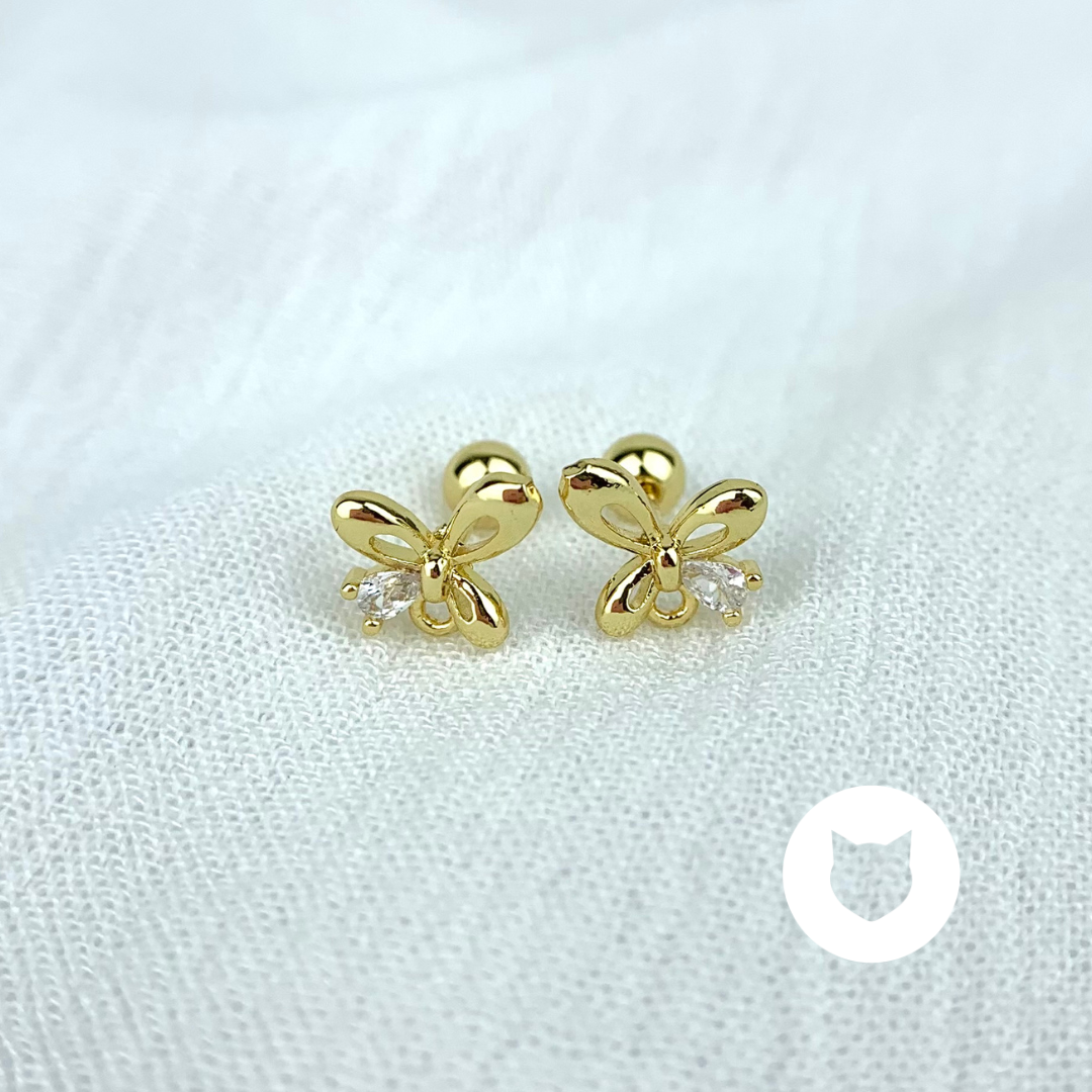 ARETES DE BAÑO DE ORO Y CRISTALES AB0405G30