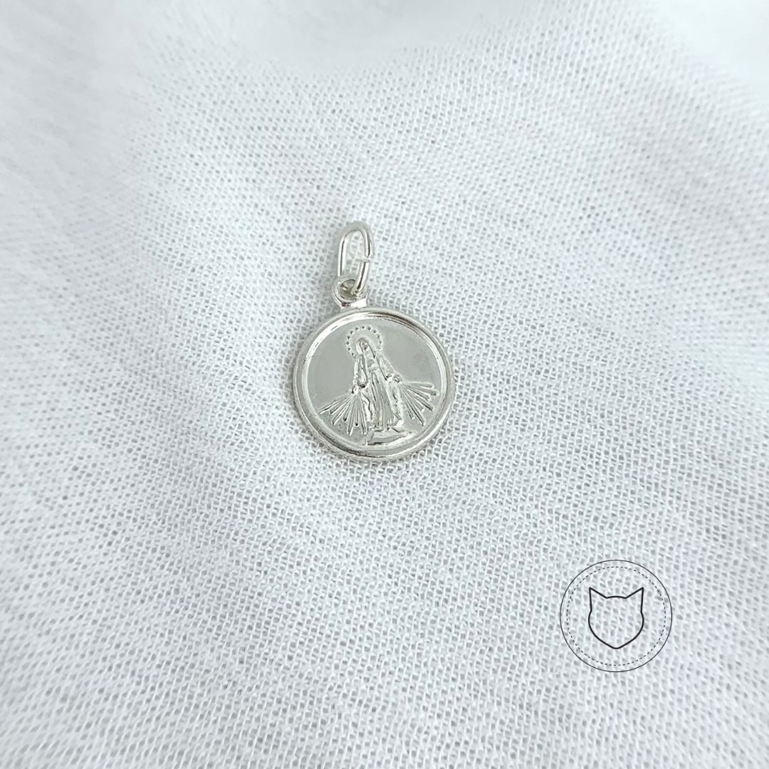 DIJE VIRGEN DE LA MEDALLA MILAGROSA DE PLATA 925 DI0671L25