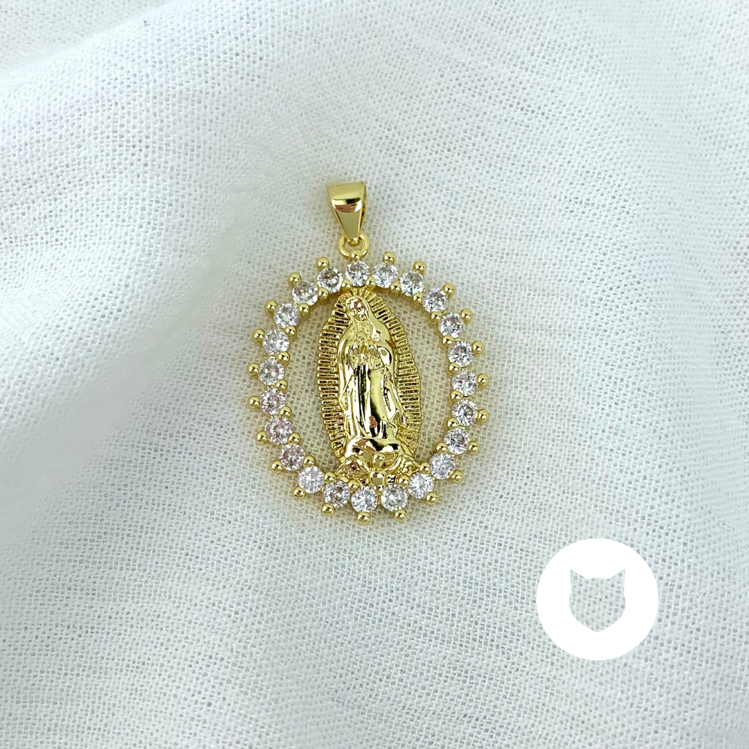 DIJE DE BAÑO DE ORO Y CRISTALES DI0716G30
