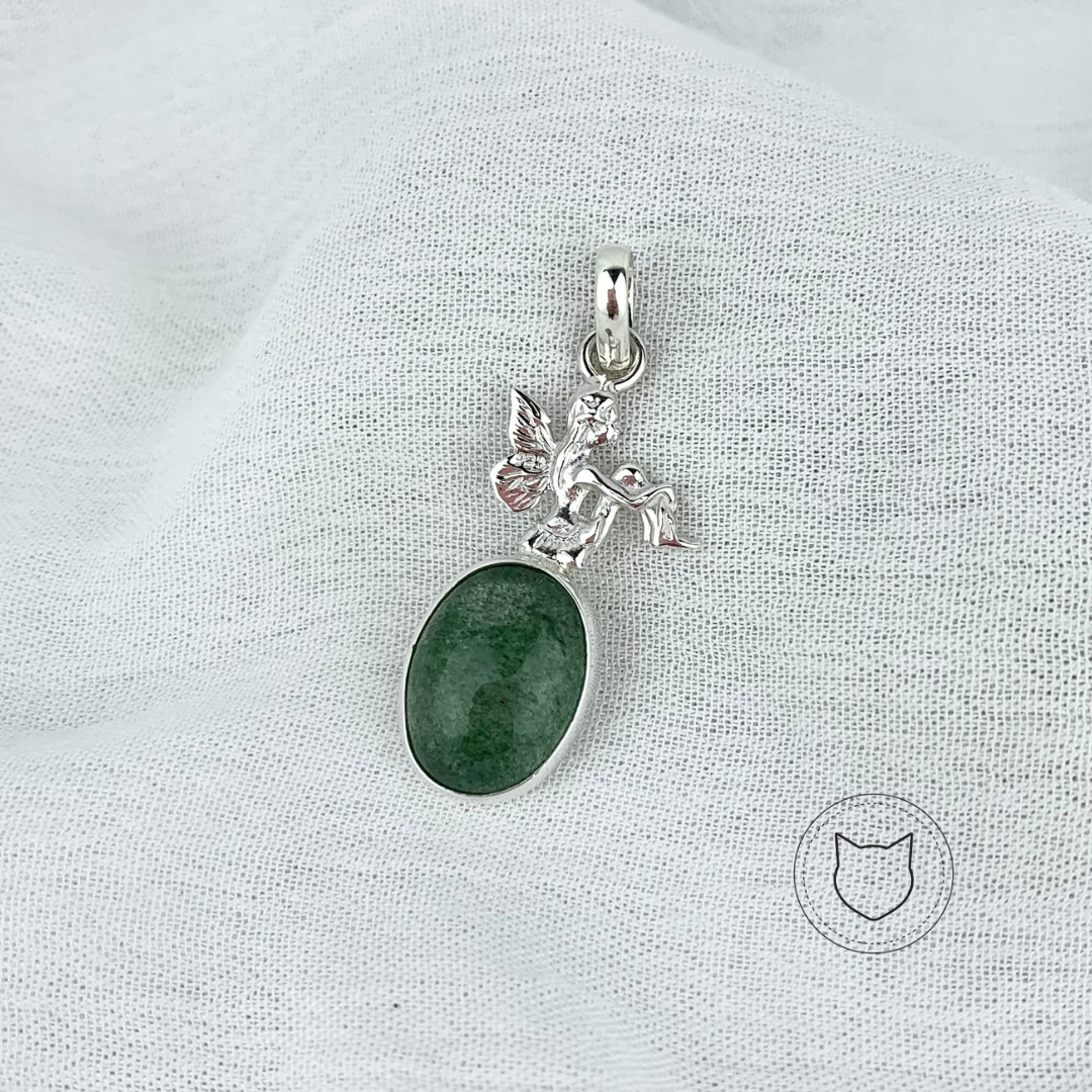 DIJE PLATA 925 Y CUARZO VERDE DI0610M37