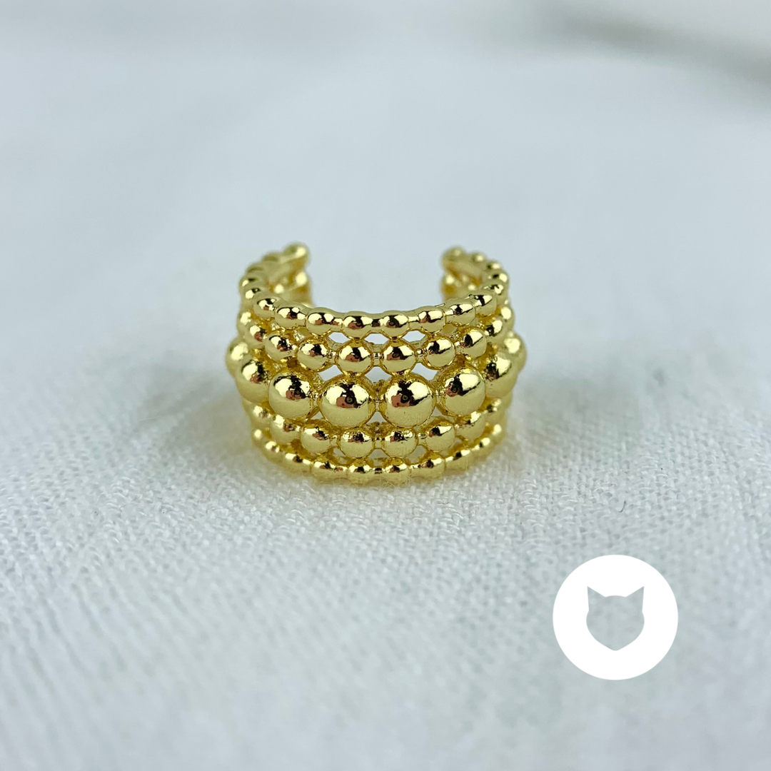 EARCUFF DE BAÑO DE ORO EA0650G45
