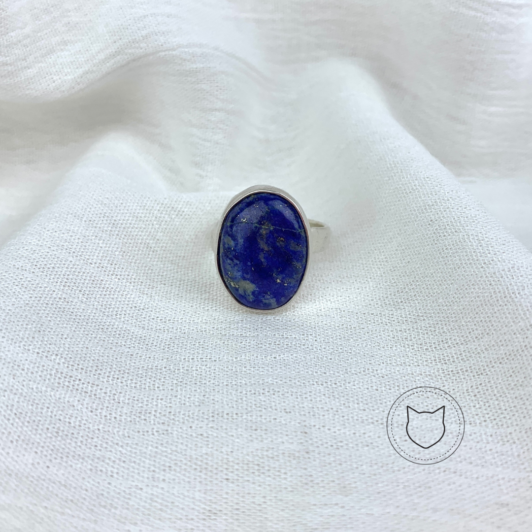 ANILLO DE PLATA 925 Y LAPISLÁZULI TALLA AJUSTABLE AN1431M40