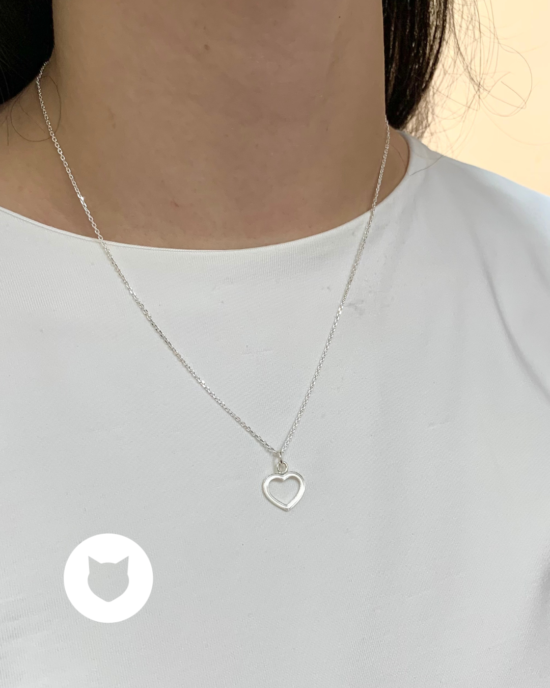 COLLAR DE PLATA 925 CORAZÓN CO1741F27