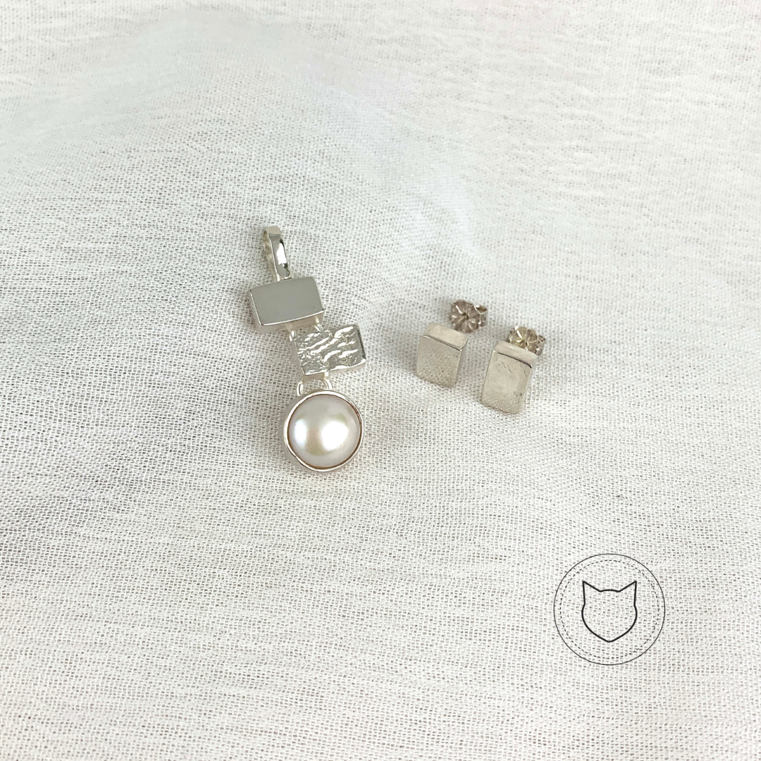 SET DE PLATA 925 Y PERLA CULTIVADA SE0237M