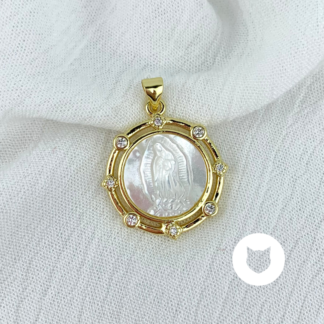 DIJE DE BAÑO DE ORO Y CRISTALES DI0762G32