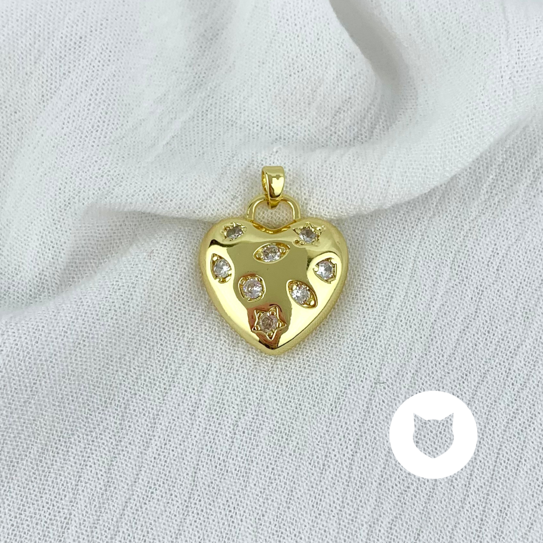 DIJE DE BAÑO DE ORO Y CRISTALES DI0758G38