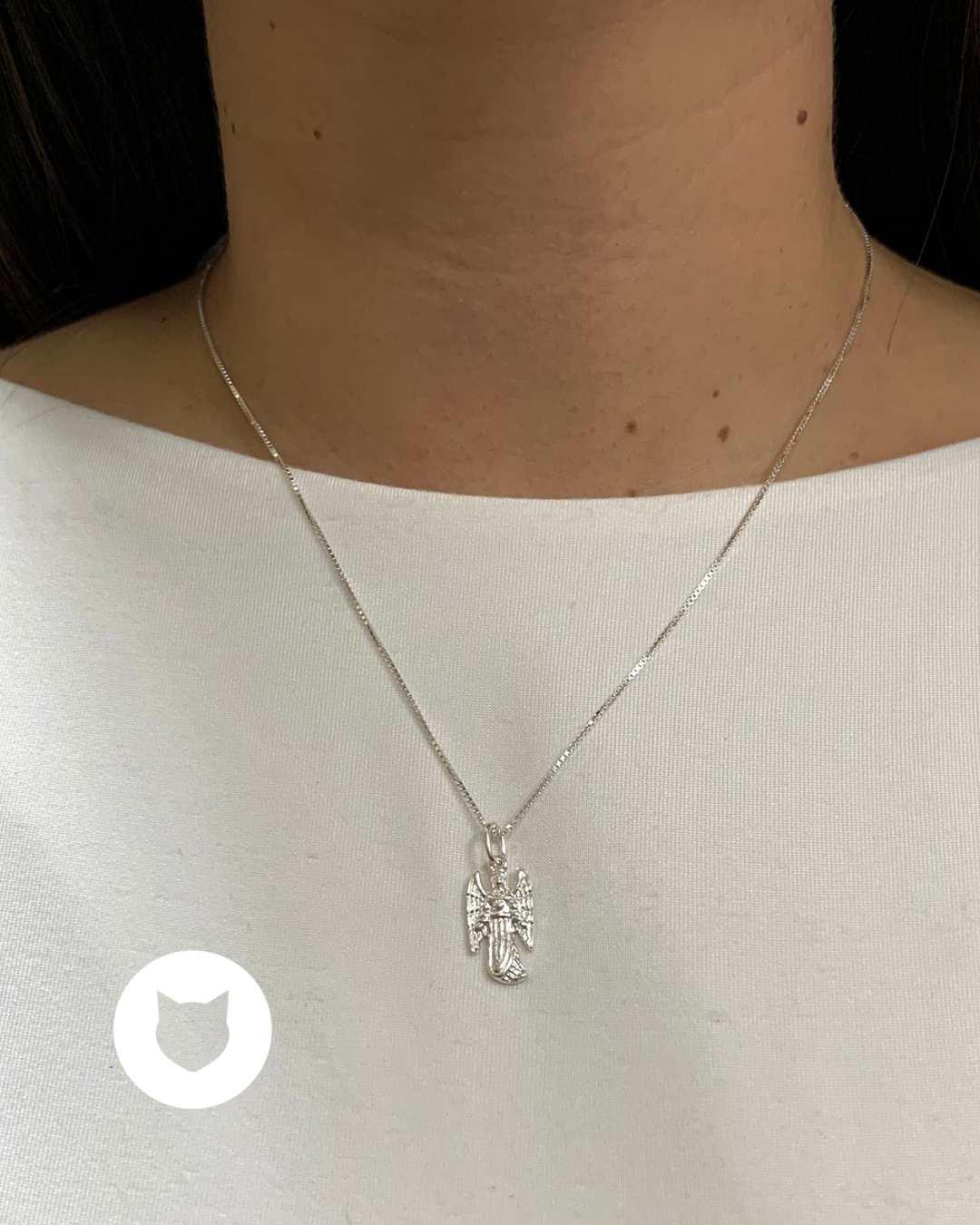 COLLAR ÁNGEL URIEL DE PLATA 925 CO1599F27