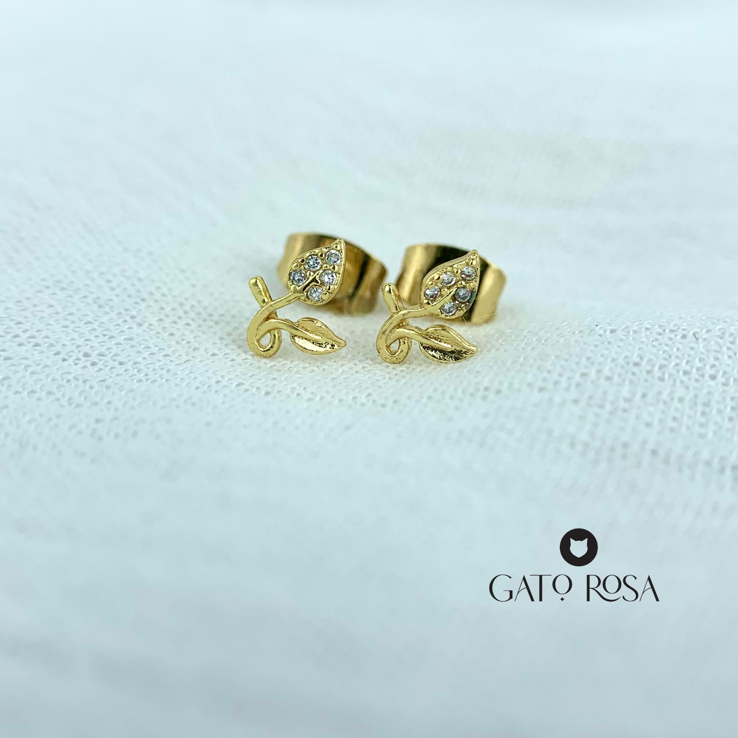 ARETE BAÑO DE ORO FLOR AR2415G35