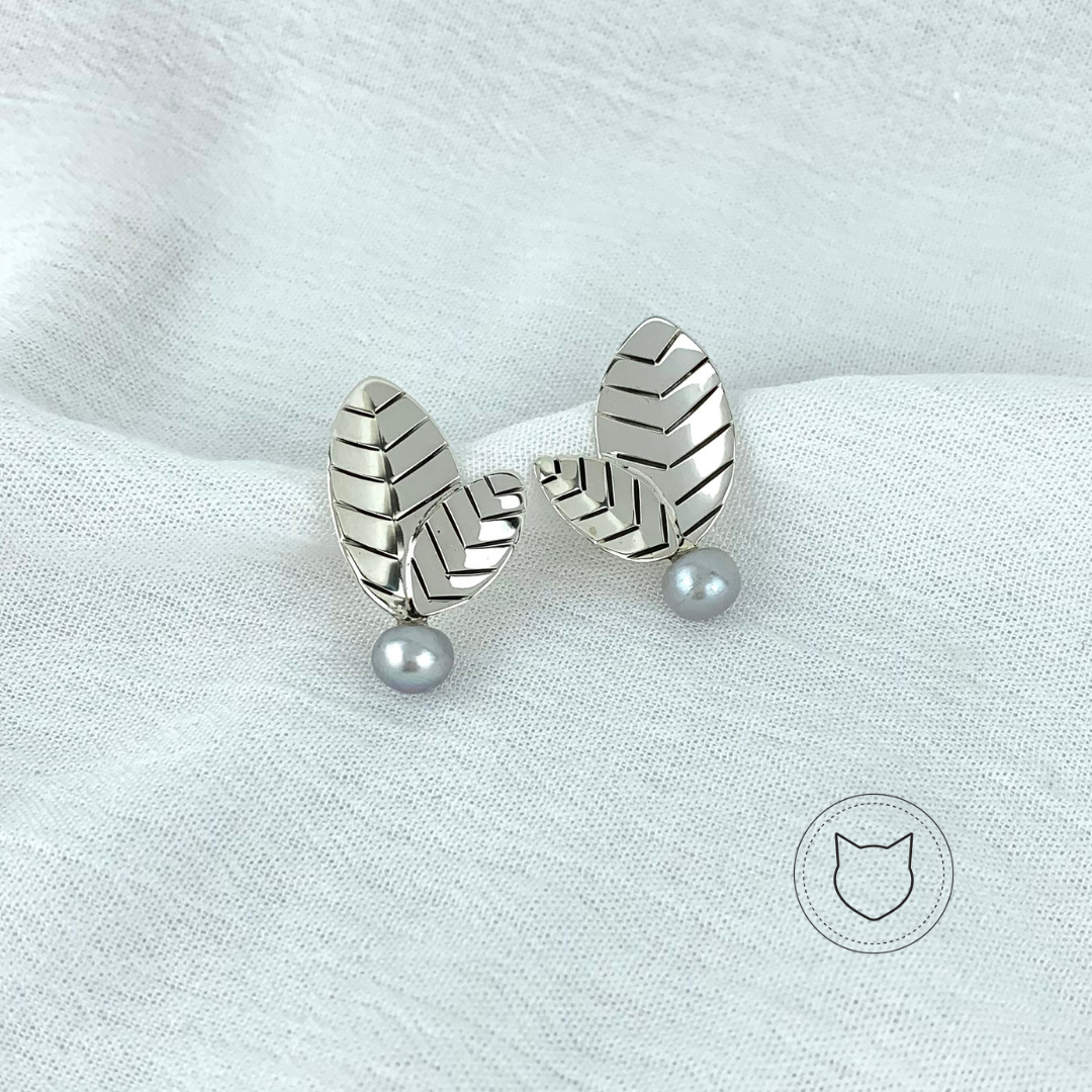 ​ARETES DE PLATA 925 Y PERLA CULTIVADA AR2059M39