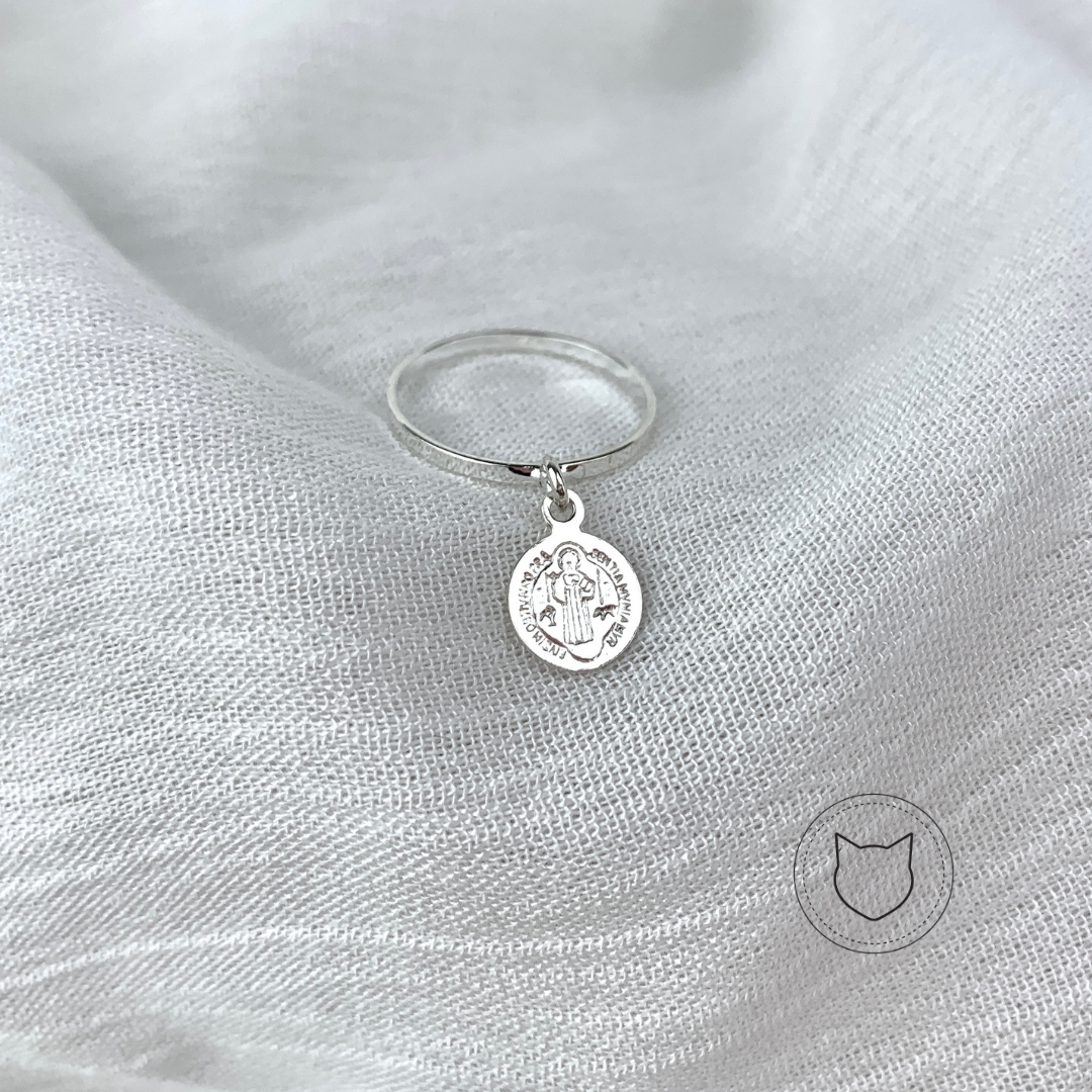 ANILLO SAN BENITO DE PLATA 925 TALLA 4.5 AN2009M61