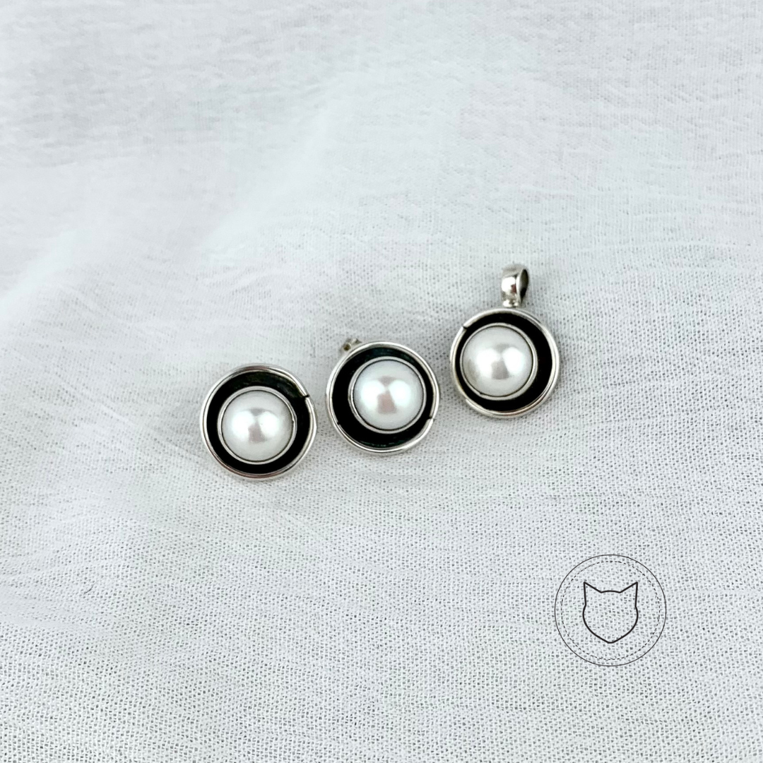 SET DE PLATA 925 Y PERLA CULTIVADA SE0306M