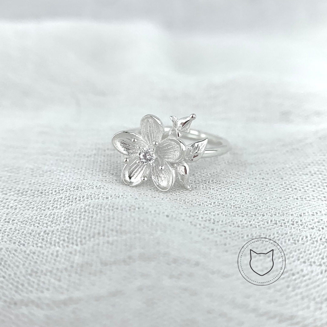 ANILLO DE PLATA 925 Y CRISTALES TALLA 5 AN2596L25