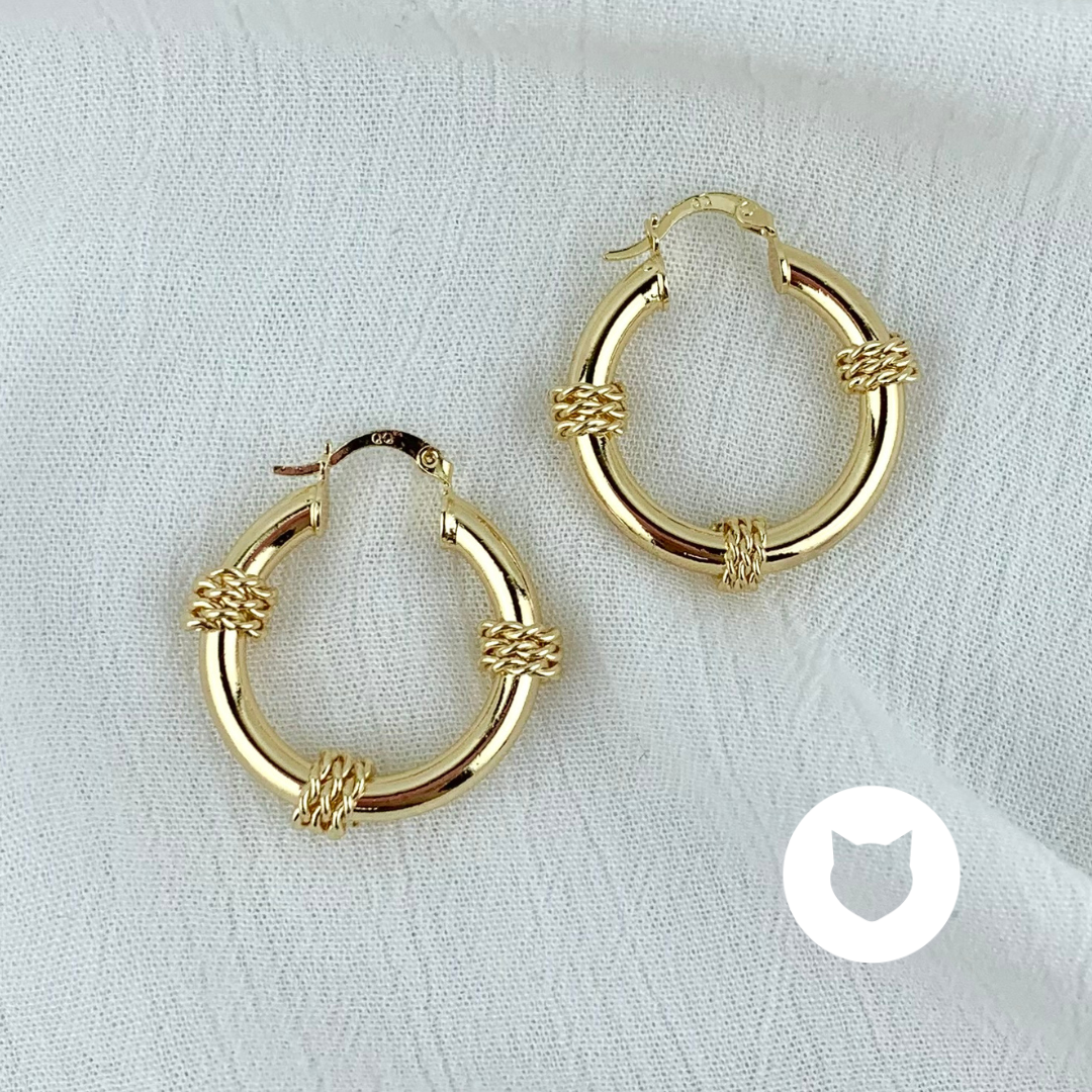 ARGOLLAS DE BAÑO DE ORO AG1560G35