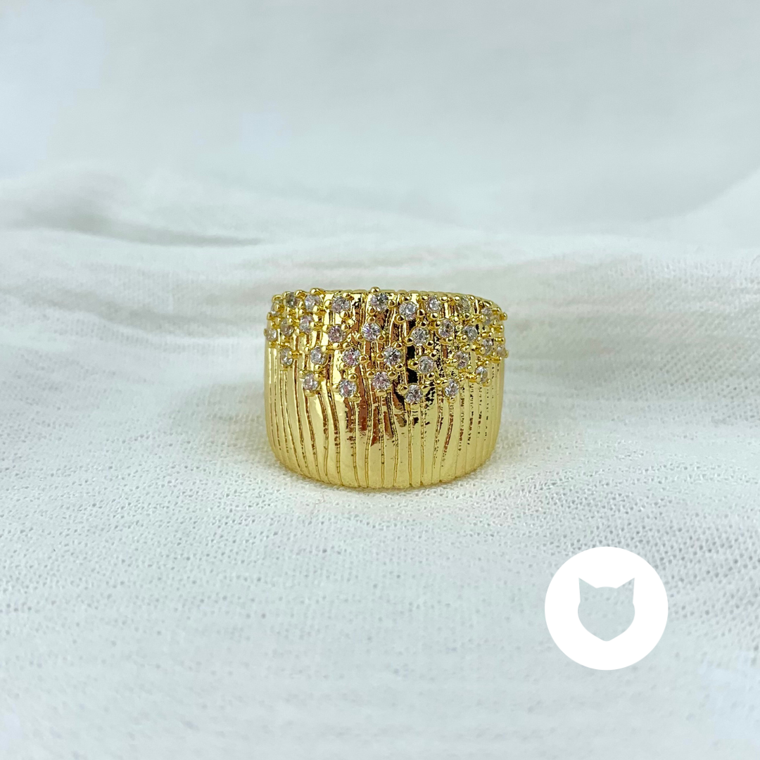 ANILLO DE BAÑO DE ORO Y CRISTALES AN3339G31