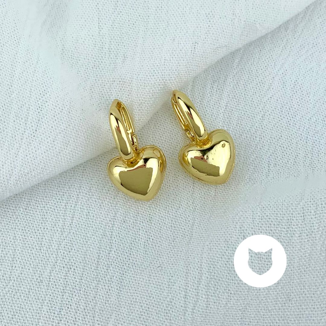 ARGOLLAS DE ACERO INOXIDABLE CORAZÓN AG1511G34