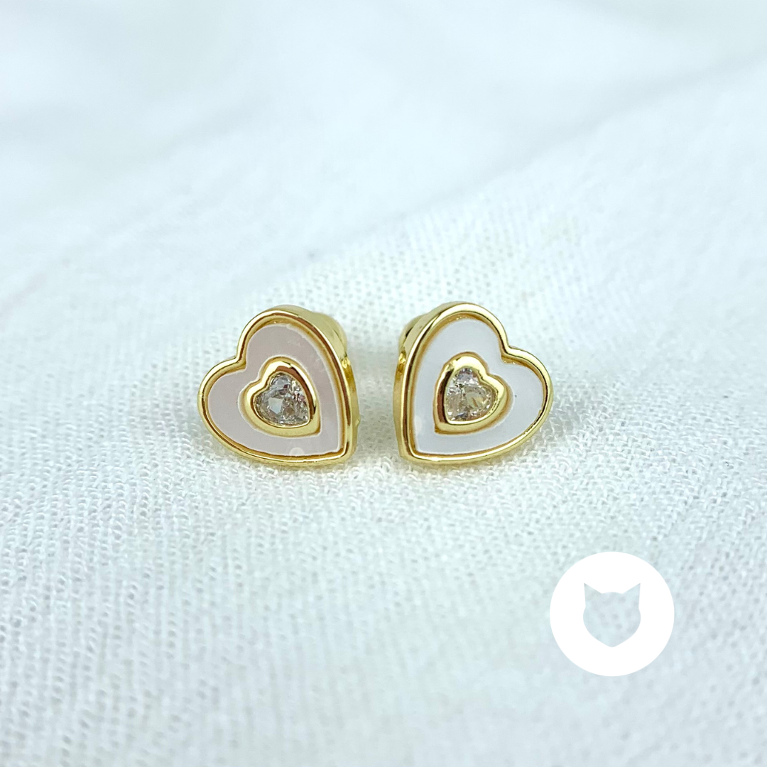 ARETES DE BAÑO DE ORO Y CRISTALES AB0392G32